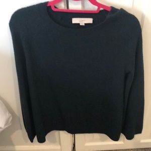Green sweater from Loft